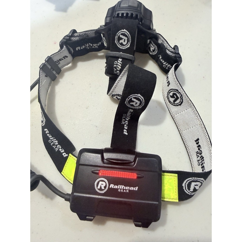 RAILHEAD‎ GEAR KE-HLFC185 Headlamp,ABS Plastic,Black,450lm 39F123 - Picture 2 of 8